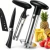 Pineapple Corer and Slicer Stainless Steel Pineapple Cutter and Corer