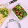 24 Piece Glass Food Storage Containers with Lids-Gray