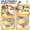 Pineapple Corer and Slicer Stainless Steel Pineapple Cutter and Corer