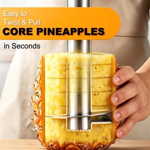 Pineapple Corer and Slicer Stainless Steel Pineapple Cutter and Corer