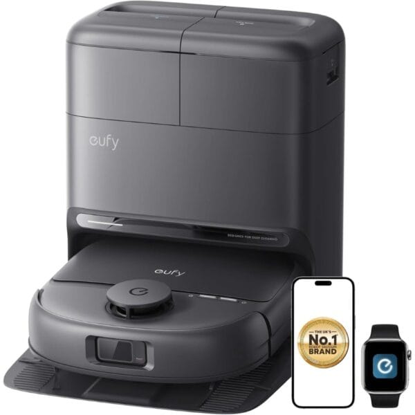 1 eufy C28 Omni, Robot Vacuum Cleaner with Mop,HydroJet Self Clean Roller Mop