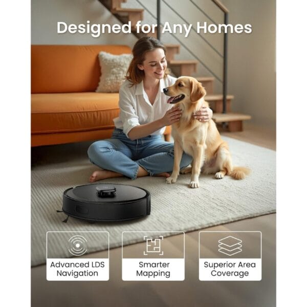 Tapo RV30 Max Plus 5300Pa Robot Vacuum Cleaner with Mop,Auto Empty/Charging
