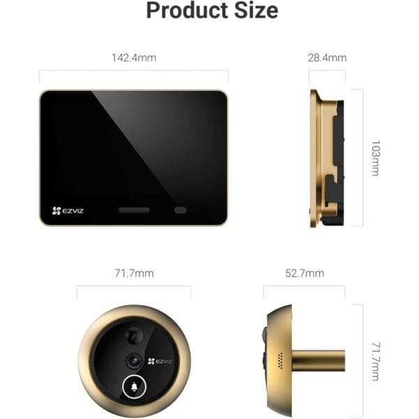 1 EZVIZ Battery Video Door Viewer