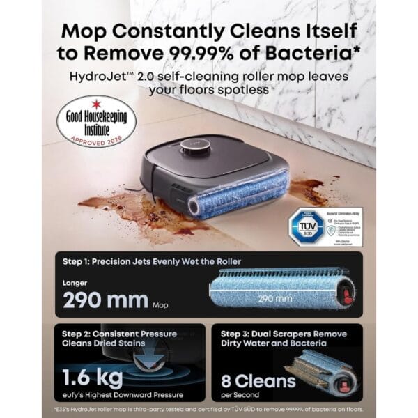eufy Anker E35 Omni,2026 New Robot Vacuum Cleaner with Mop,35,000Pa Suction