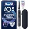 Oral-B iO5 Electric Toothbrush, Matt Black, with Travel Case and Toothpaste