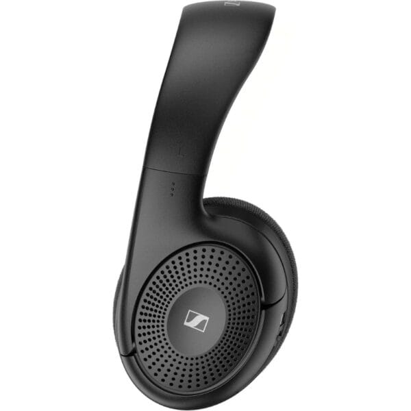 Sennheiser RS 120-W On-Ear Wireless Headphones for Crystal-clear TV Listening with 3 Sound Modes, Lightweight Design, Easy Volume Control, 60 m Range and Convenient Transmitter/Charger Combo - Black