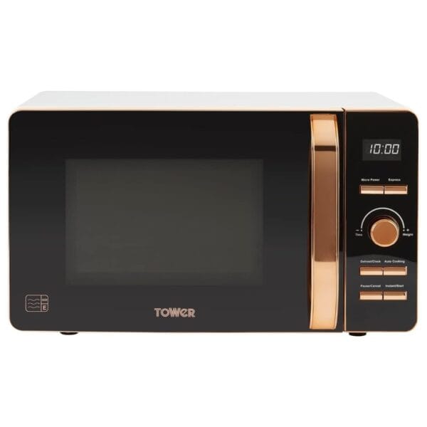 Tower Digital Microwave 20L, 800W Black and Rose Gold, T24021