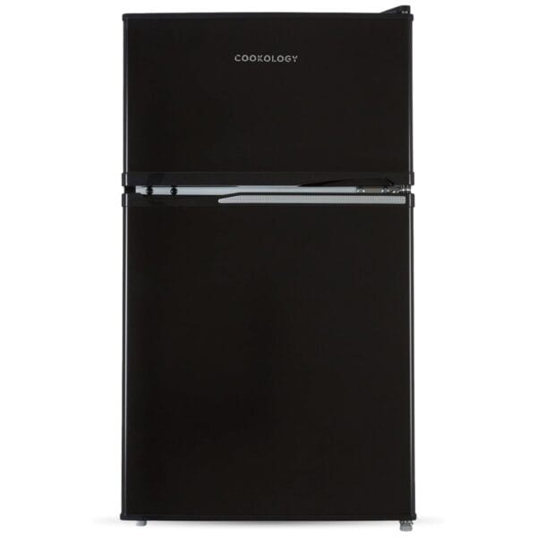 Cookology 87L 47cm Under-Counter Fridge Freezer - Black [Energy Class F]