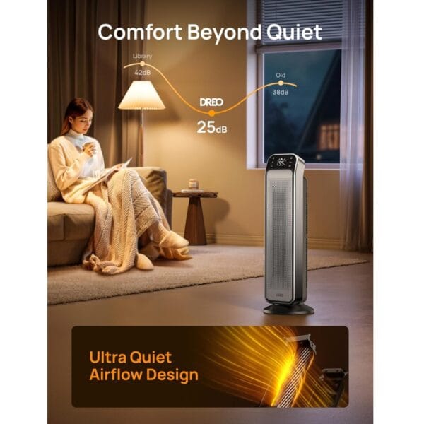 Dreo 25 Inch Electric Heaters for Home