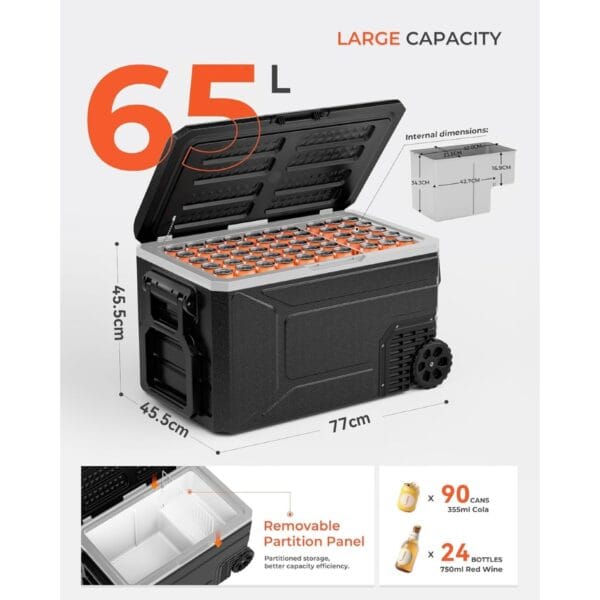 EUHOMY 65L Car Fridge