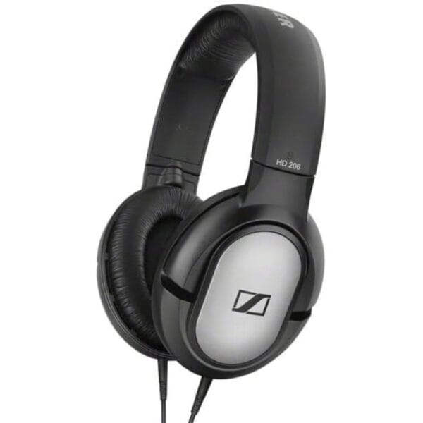 2 Sennheiser HD 206 Stereo Headphone Silver