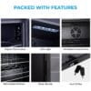 Subcold Super85 LED Beer Fridge  80 Cans + 5 Bottles | 0-18°C | Glass Door [Energy Class E]