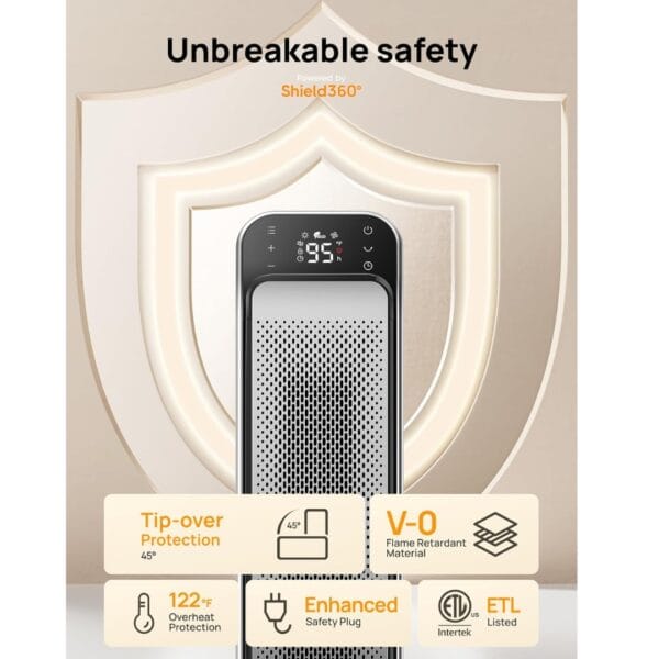 Dreo 25 Inch Electric Heaters for Home