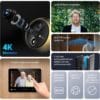 3 EZVIZ Battery Video Door Viewer