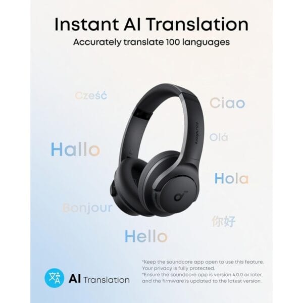 soundcore Anker Q20i, Hybrid Active Noise Cancelling Foldable Headphones