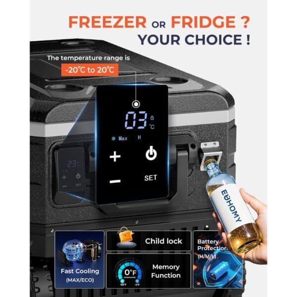 EUHOMY 65L Car Fridge