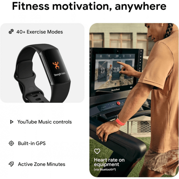 4 Fitbit Google Charge 6 Activity Tracker with