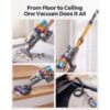 4 80Mins Cordless Vacuum Cleaner, 650W 55Kpa Stick Vacuum Cleaner for Home
