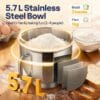 4 VIVOHOME 1500W Stand Mixer for Baking