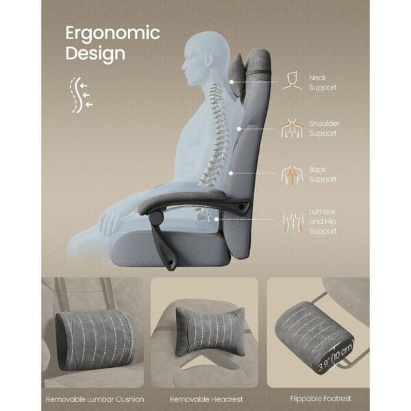 SONGMICS Gaming Chair, Office Computer Chair