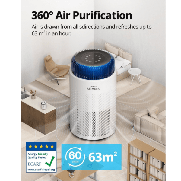 5 COWAY Air Purifier for Bedroom Home