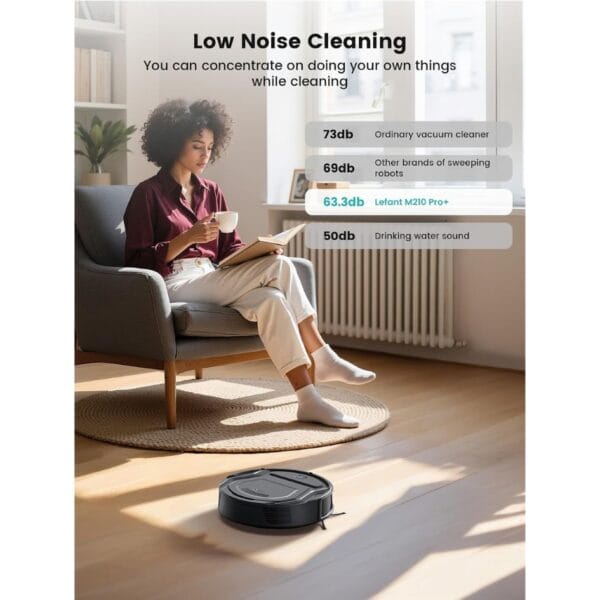 5 Lefant M210Pro Robot Vacuum Cleaner,4000Pa Suction,vacuum robot for carpet
