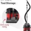 Henry HVR160-11 Bagged Cylinder Vacuum Cleaner, 6 Litre, 620W, Red and Black