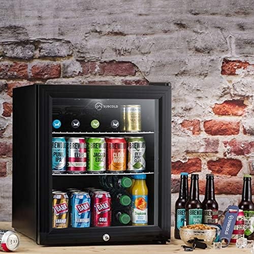 Subcold Super50 LED Beer Fridge  55 Cans | 3-18°C | Glass Door [Energy Class E]