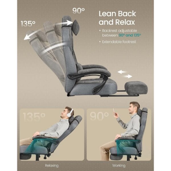 SONGMICS Gaming Chair, Office Computer Chair