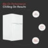 Cookology 87L 47cm Under-Counter Fridge Freezer - White