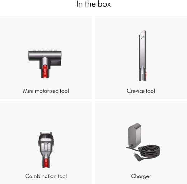 Dyson Car+Boat handheld vacuum cleaner, 115 AW, 50min, deep cleaning on the go (Silver)