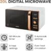 Tower Digital Microwave 20L, 800W Black and Rose Gold, T24021