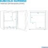 Subcold Super50 LED Beer Fridge  55 Cans | 3-18°C | Glass Door [Energy Class E]