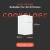 Cookology 87L 47cm Under-Counter Fridge Freezer - White