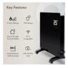 Devola 2000W Smart Electric LOT 20 Compliant, Energy Efficient Heater (Black)