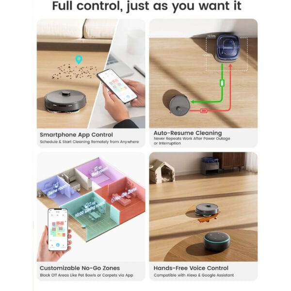 7 Lefant M3 Max Robot Vacuum Cleaner with Mop, All-in-One Station