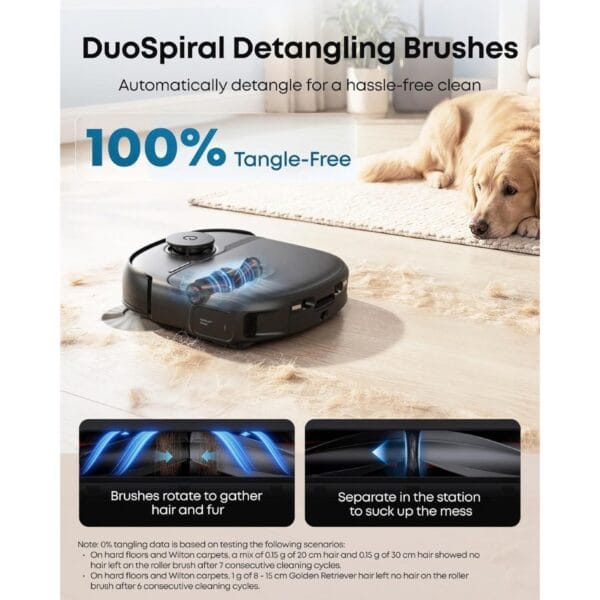 7 eufy C28 Omni, Robot Vacuum Cleaner with Mop,HydroJet Self Clean Roller Mop