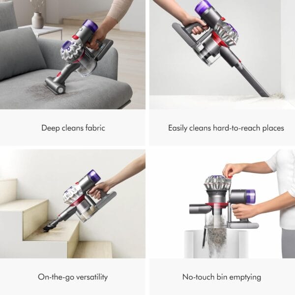 Dyson Car+Boat handheld vacuum cleaner, 115 AW, 50min, deep cleaning on the go (Silver)