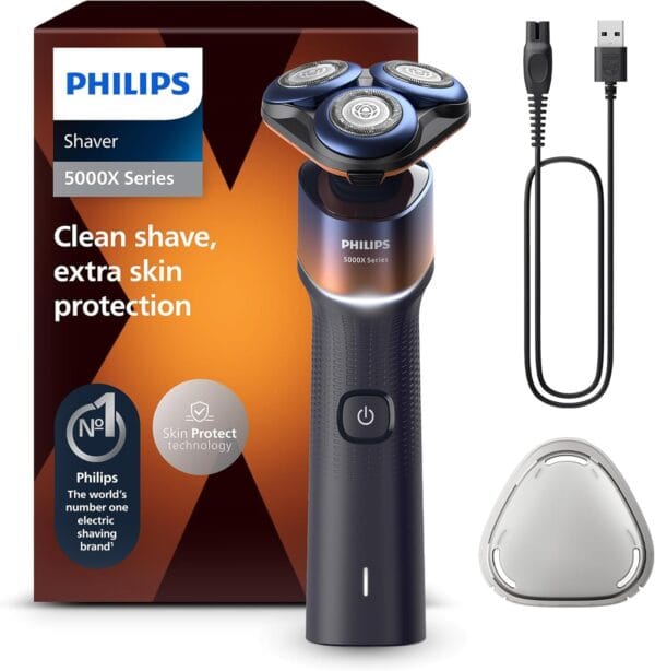 Philips Shaver 5000X Series, Wet and Dry Electric Shaver, Skin Protect Technology