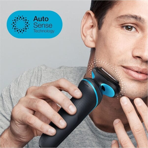 Braun Series 5 Electric Shaver for Men, Wet & Dry Foil Razor, Blue