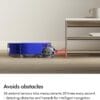 Dyson 360 Vis Nav™ robot vacuum, full-width brush, designed for all floor types (Blue/Nickel)