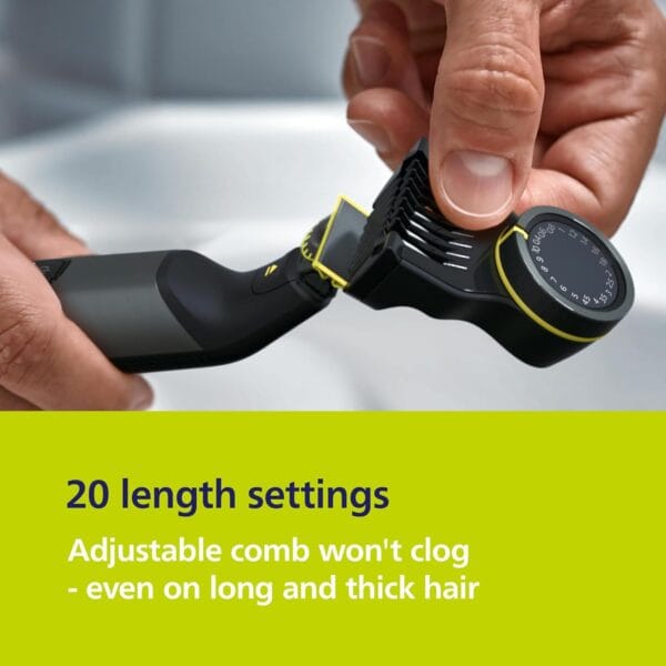Philips OneBlade Pro 360 Face & Body Electric Beard Trimmer, Shaver and Bodygroomer With 360 Blades