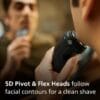 Philips Electric Shaver 3000 Series - Wet & Dry Electric Shaver for Men with SkinProtect Technology in Dark Moon