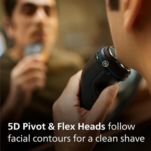 Philips Electric Shaver 3000 Series - Wet & Dry Electric Shaver for Men with SkinProtect Technology in Dark Moon