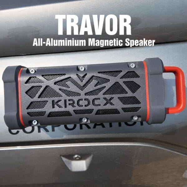 TRAVOR Magnetic Bluetooth Speaker, Aluminium Portable Outdoor Speaker, IP68
