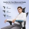 SIHOO M57 Ergonomic Mesh Office Chair, Lumbar Support, 330 lb, Black