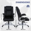 COLAMY High Back Executive Office Chair