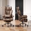Efomao Desk Office Chair, Big and Tall PU Leather Ergonomic Office Chair