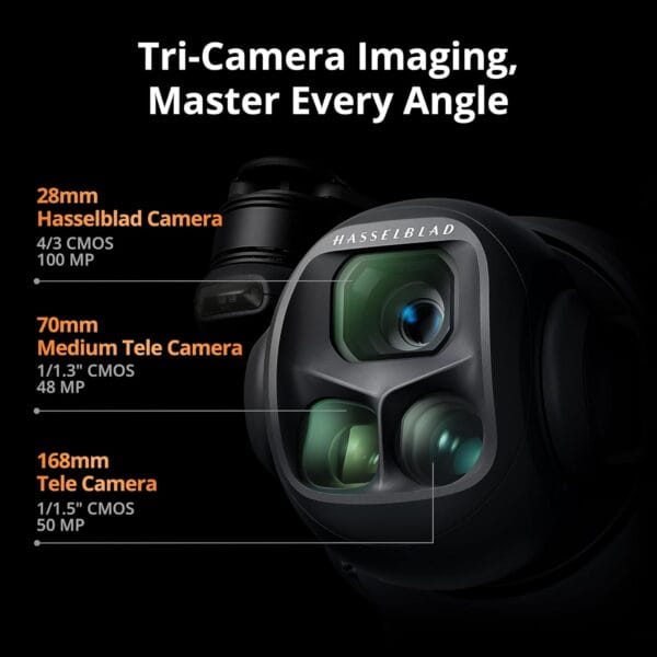 DJI Mavic 4 Pro Fly More Combo with DJI RC 2, Flagship Tri-Camera Drone with 100MP 4/3 CMOS Hasselblad Camera, 30km Video Transmission, 51-Min Max Flight Time, Charging Hub, and More