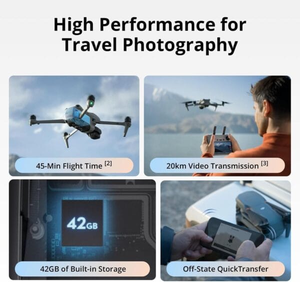 Visit the DJI Store DJI Air 3S Fly More Combo (RC 2 Screen Remote Controller), 4K Drone